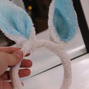 White Rabbit Bunny Ears Headband Fancy Dress Masquerade Party Easter toy